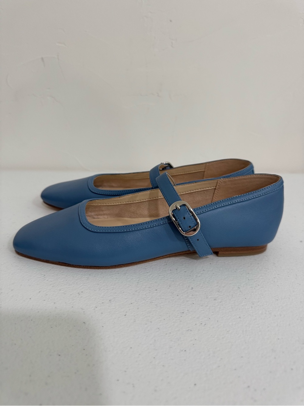 MARC FISHER LTD Garissa Mary Jane Flat Shoe In Medium Blue Women's 7